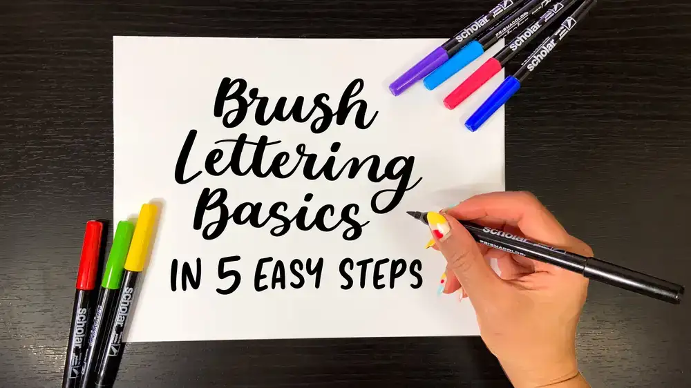 آموزش اصول حروف قلم مو در 5 مرحله آسان