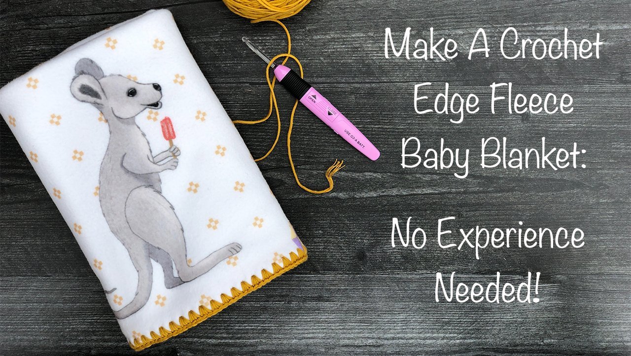 آموزش یک پتوی نوزاد پشمی لبه قلاب بافی بسازید: نیازی به تجربه نیست!