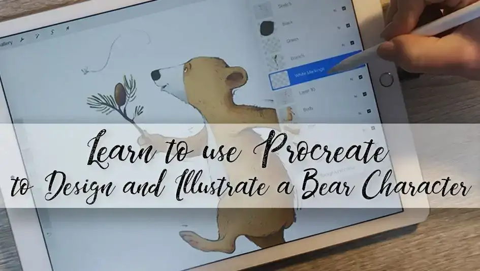 آموزش استفاده از Procreate: طراحی و تصویر کردن یک شخصیت خرس
