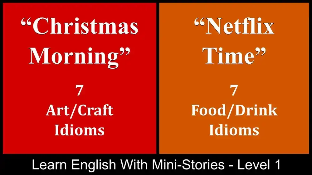 آموزش یادگیری زبان انگلیسی با داستان های کوتاه - سطح 1 - "داستان کریسمس، " "زمان نتفلیکس"