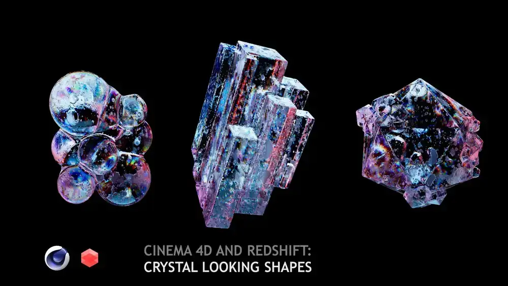 آموزش Cinema 4D و Redshift: Crystal Looking Shapes