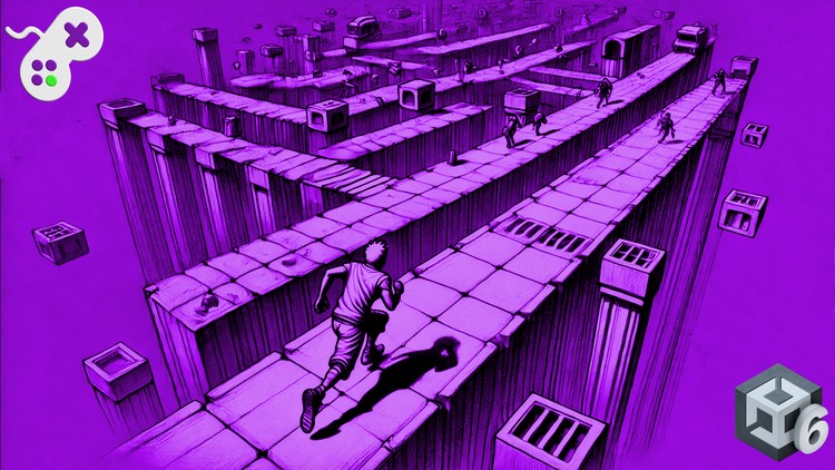 آموزش ساخت یک دونده بی‌پایان سه‌بعدی از پایه - سازگار با Unity 6

