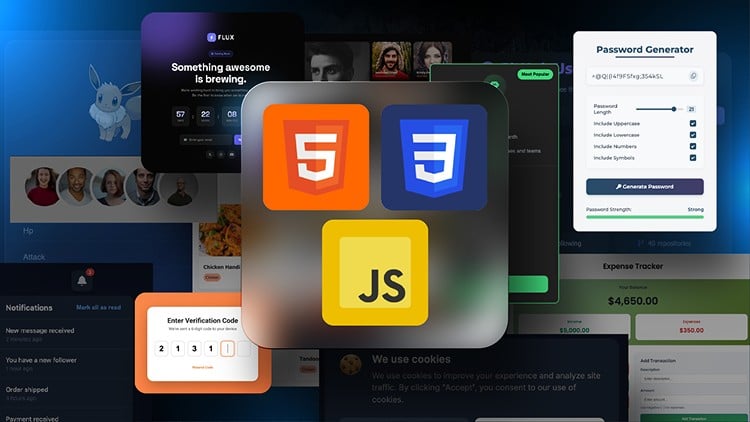 آموزش ۱۰۰ روز HTML، CSS و JavaScript - ساخت ۱۰۰ پروژه عملی