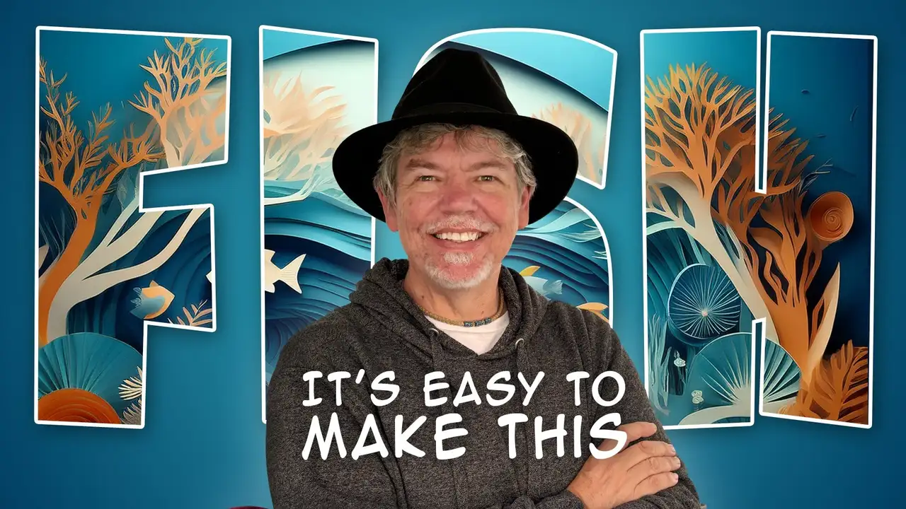 آموزش به آسانی با هوش مصنوعی ادوبی فتوشاپ، گرافیک برش کاغذ خلق کنید.

