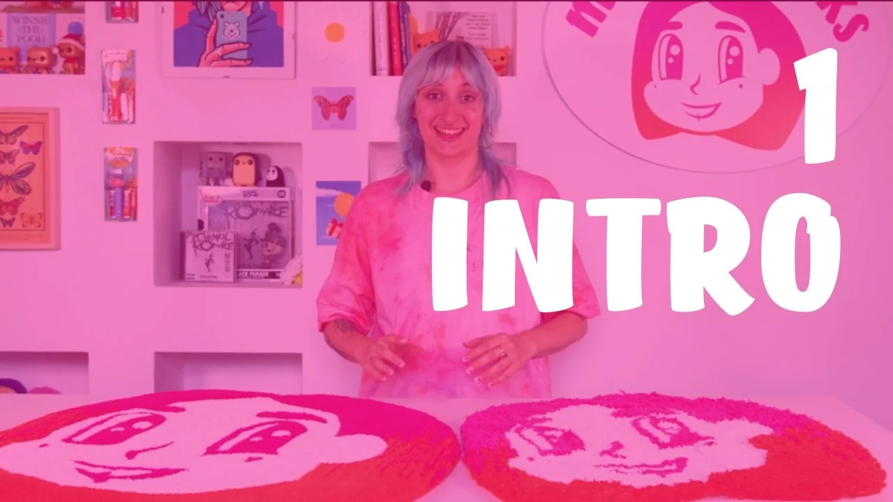 آموزش ساخت فرش با تکنیک تافتینگ با پرداخت حرفه‌ای
