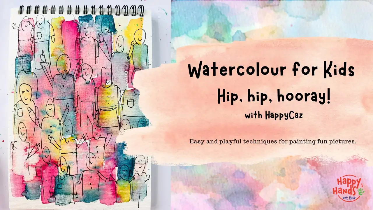 آموزش سرگرمی آسان آبرنگ برای بچه ها