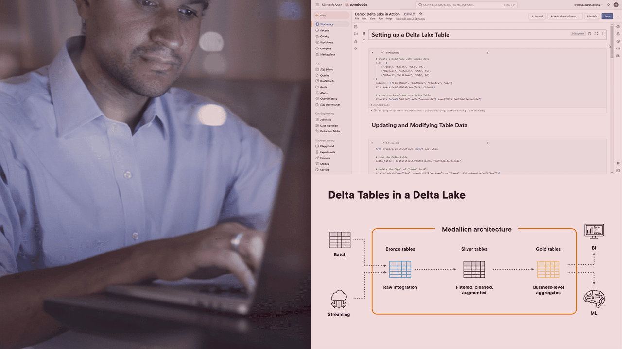آموزش تحلیلگر داده های معتبر Databricks: مدیریت داده ها