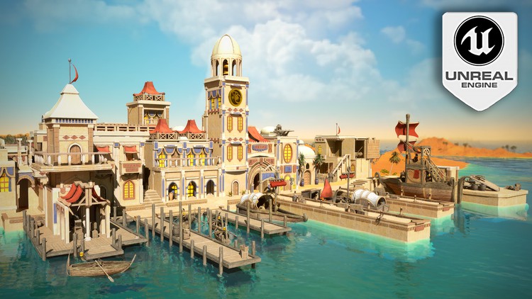 آموزش آنریل انجین 5 بازی سوم شخص و محیط استیلیزه
