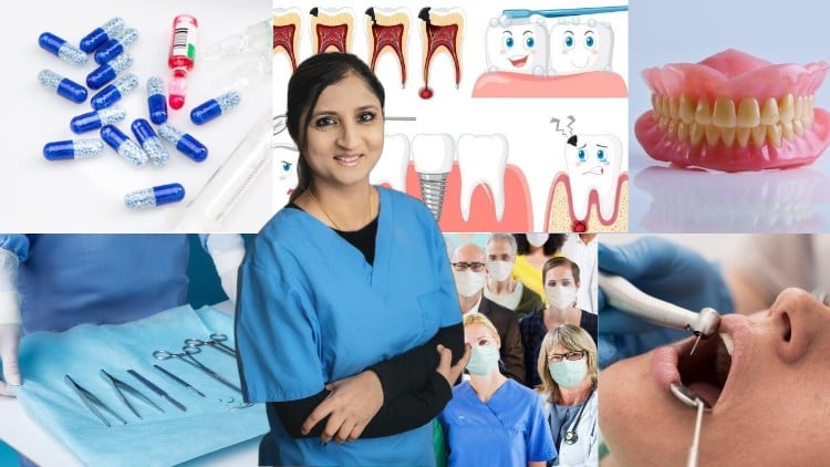 آموزش فارماکولوژی، دندانپزشکی ترمیمی، پریودنتولوژی، پروتز دندان، جراحی فک و صورت، بهداشت عمومی دندانپزشکی
