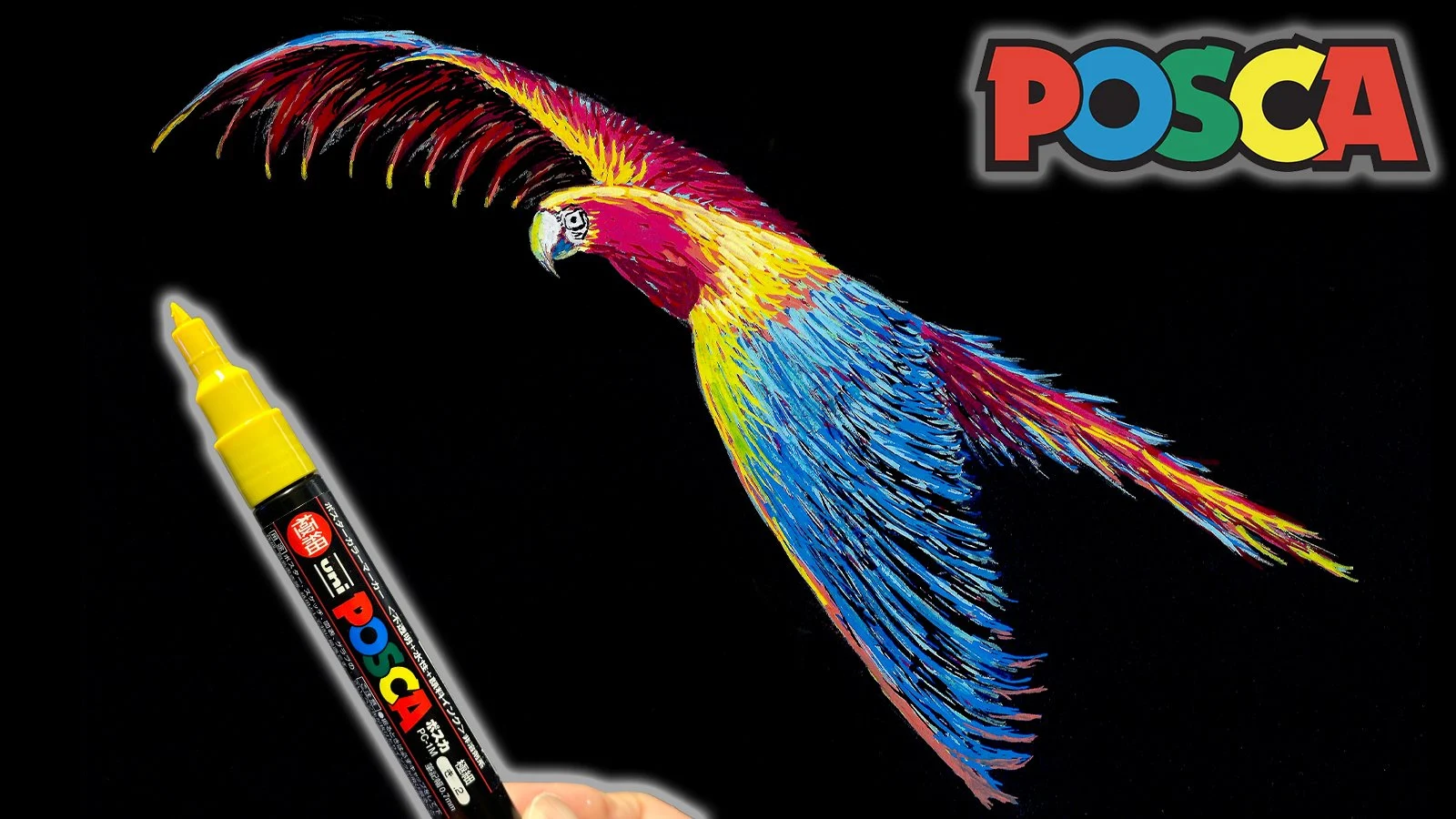 آموزش نقاشی طوطی آرا درخشان با ماژیک پاستل - نقاشی حیوانات واقع‌گرایانه، زنده و رنگارنگ
