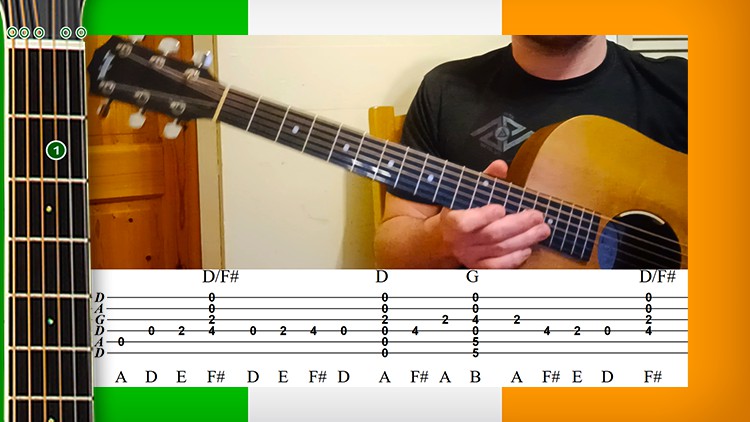 آموزش مبانی گیتار در موسیقی سنتی و فولکلور ایرلندی - کوک DADGAD

