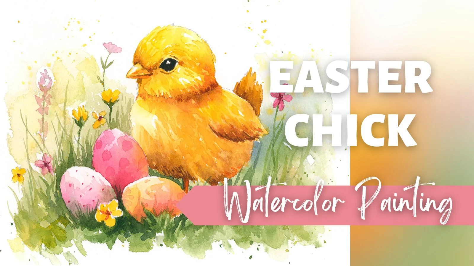 آموزش سریع و آسان: نقاشی یک جوجه بامزه عید پاک با آبرنگ
