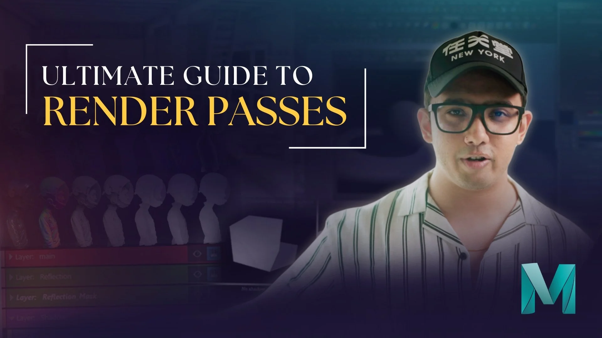 آموزش راهنمای جامع تسلط بر رندر پس ها در مایا: یک جریان کاری کامل

