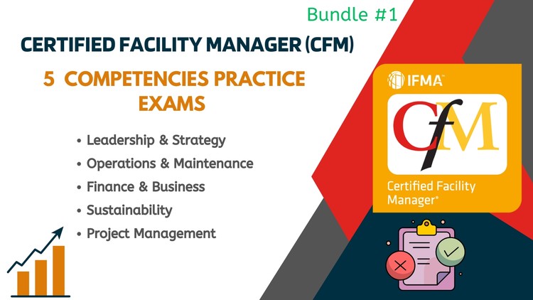 بسته آزمون‌های شایستگی مدیر تأسیسات معتبر (CFM) - بسته ۱
