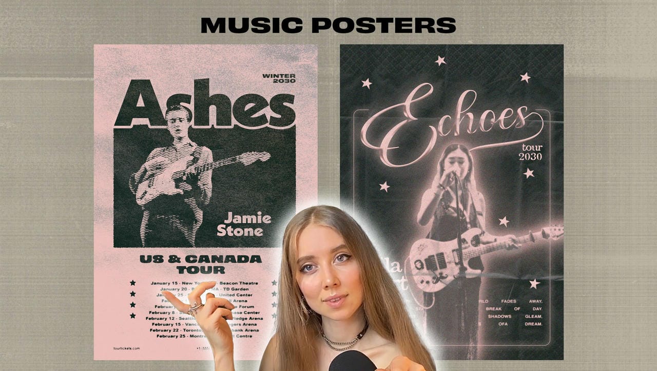 آموزش طراحی گرافیک الهام گرفته از یکپارچهسازی با سیستمعامل: پوسترهای موسیقی در Adobe Photoshop