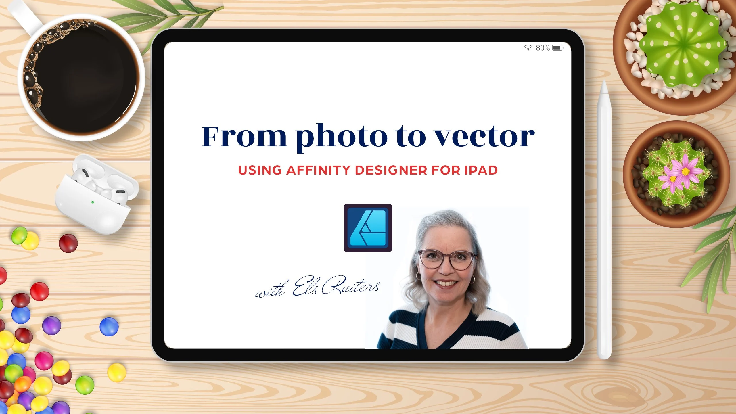 آموزش تبدیل عکس به وکتور با افینیتی دیزاینر برای آیپد

