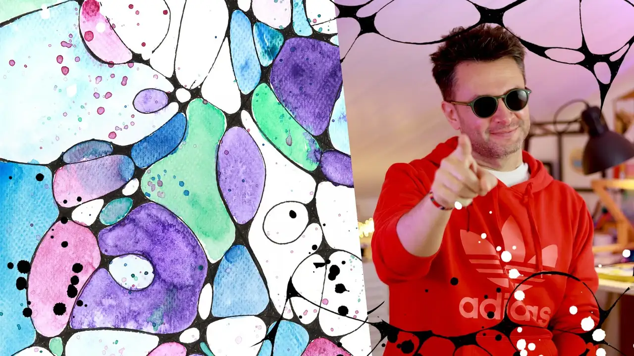 آموزش چکیده: گریز رنگارنگ آبرنگی – بخش دوم: آبرنگ ذهن آگاه و هنر نوروگرافیک برای آرامش
