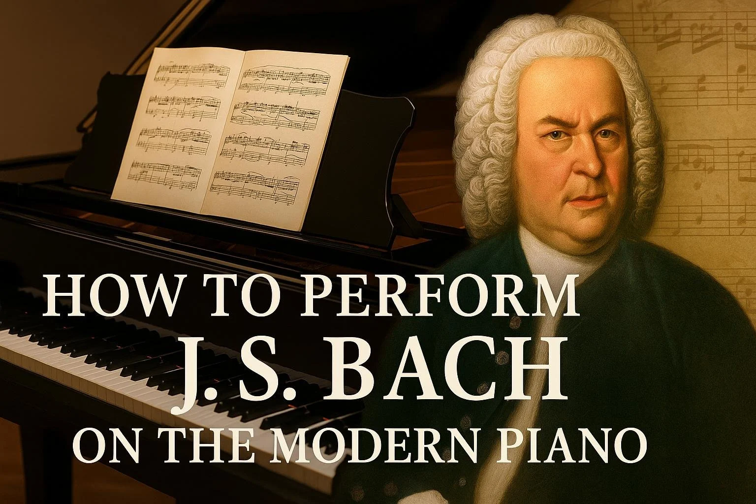 آموزش چگونه آثار یوهان سباستین باخ را روی پیانوی مدرن اجرا کنیم
