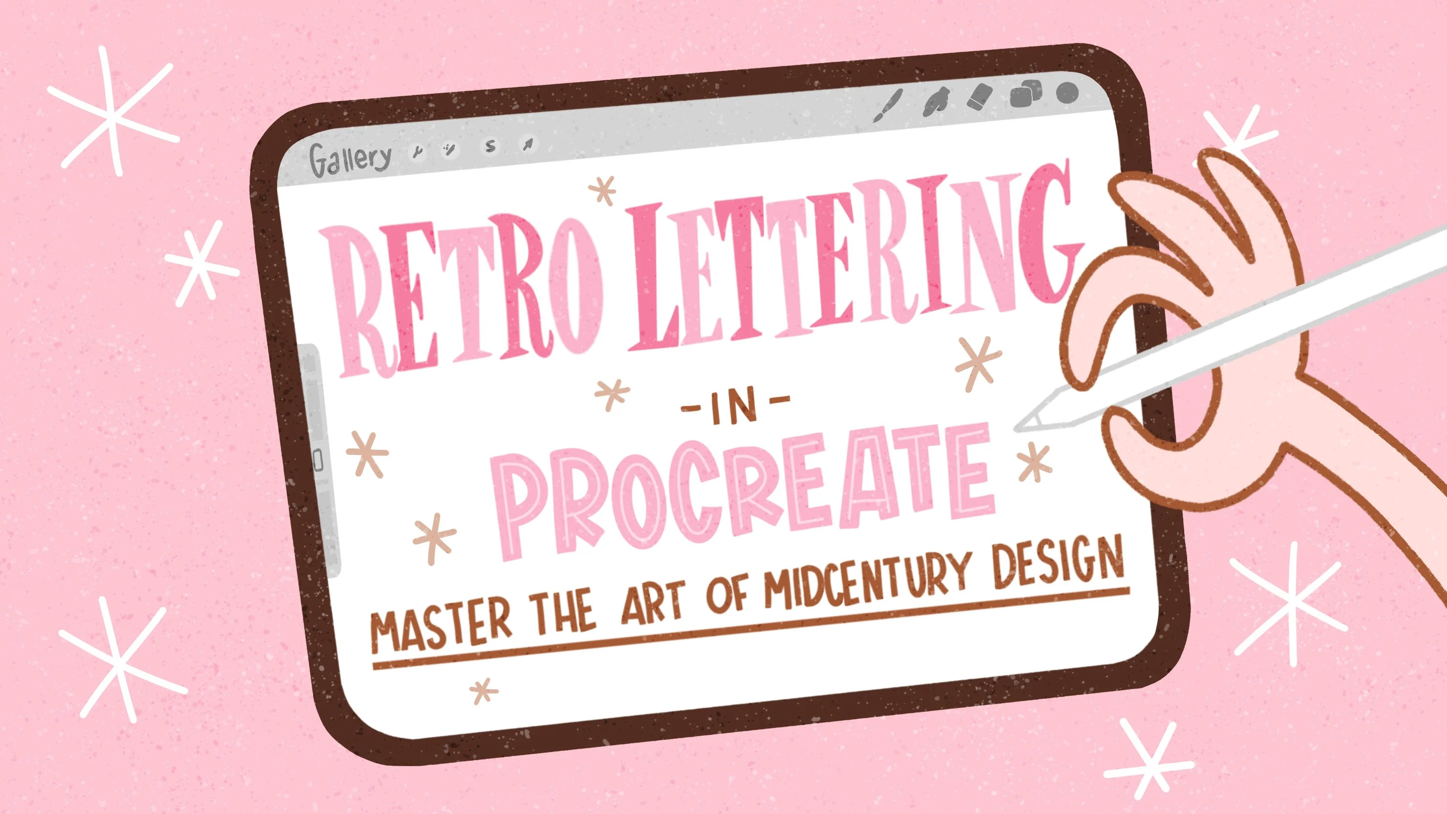 آموزش نامه های یکپارچهسازی با سیستمعامل در Procreate: Master The Art of Midcentury Design