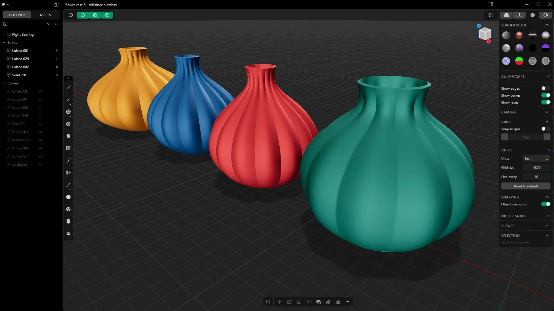آموزش انعطاف‌پذیری (CAD) برای مبتدیان - ساخت گلدان گل کدو تنبل مانند
