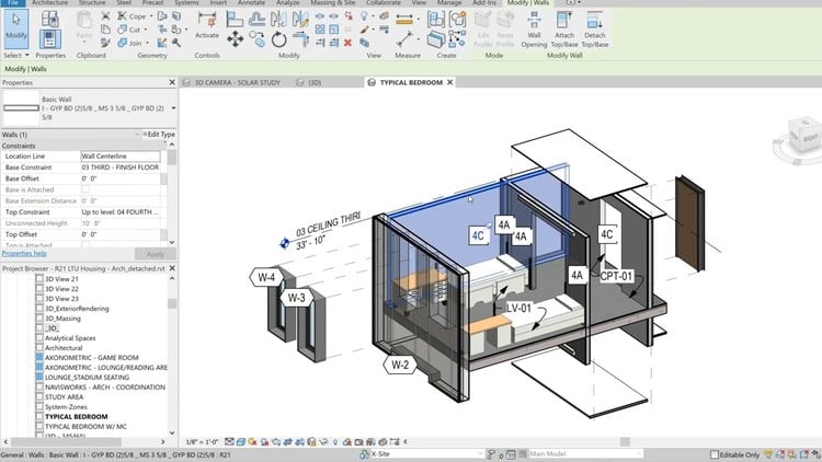 5 تست تمرین | آزمون کاربر معتبر Autodesk Revit (ACU)