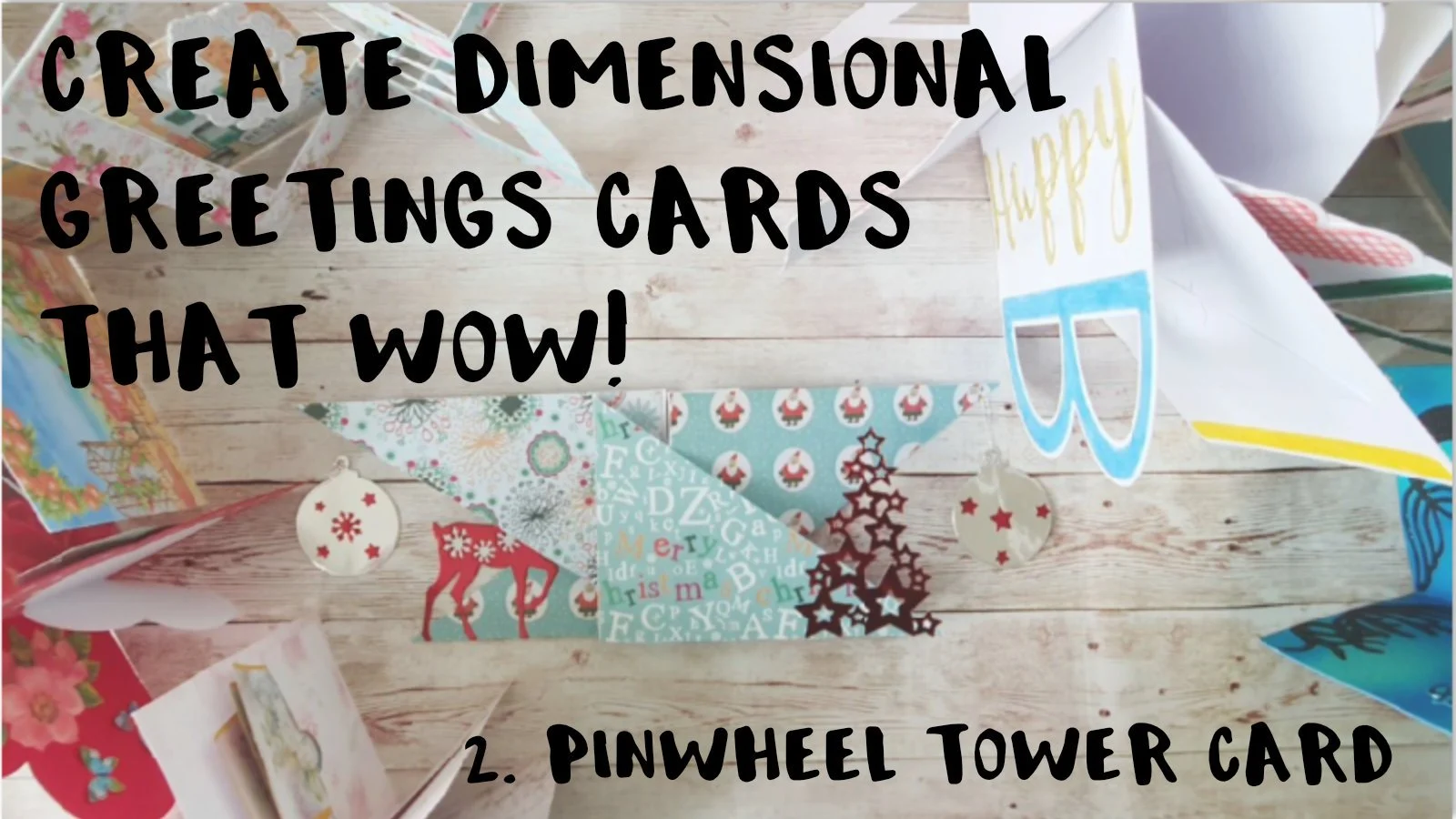 آموزش کارت پستال های سه بعدی جذاب بسازید! 2: کارت آسیاب بادی برج دار

