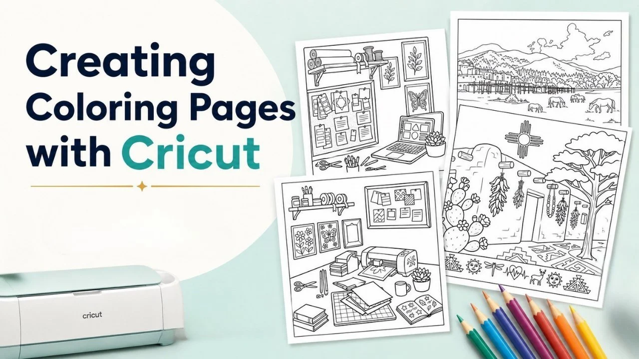 آموزش ساخت صفحات رنگ‌آمیزی با دستگاه کریکوت (Cricut)