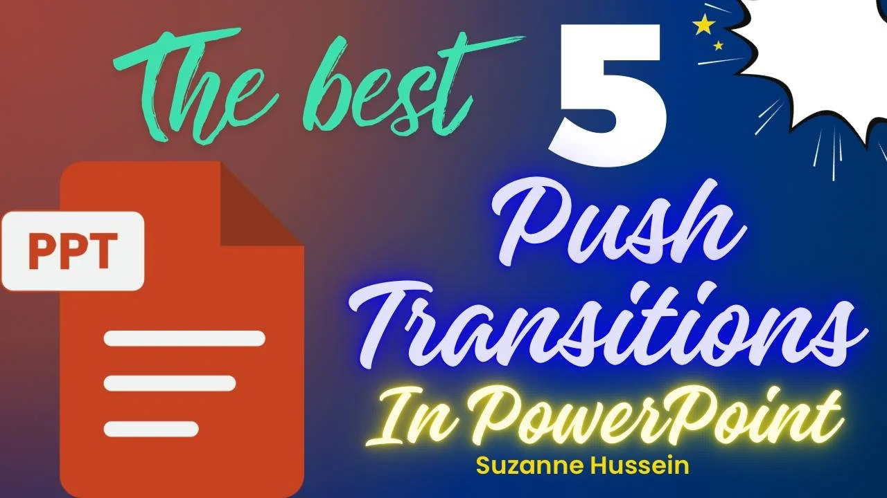 آموزش استفاده از ترنزیشن Push در پاورپوینت