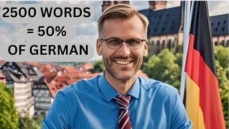 آموزش مثل بومی‌ها صحبت کنید: ۲۵۰۰ کلمه آلمانی در جملات واقعی

