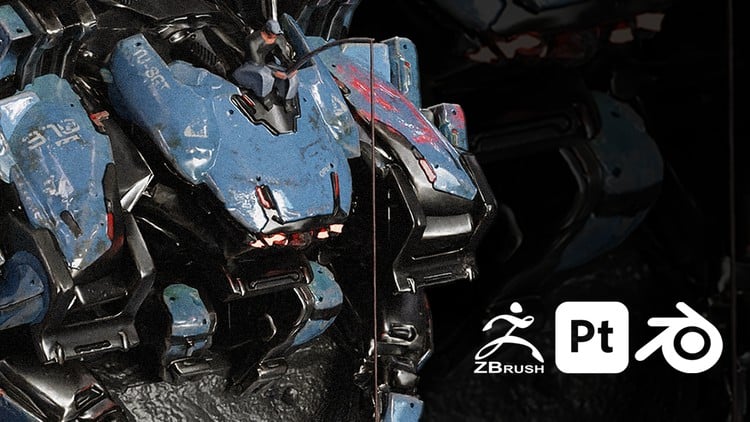 آموزش گردش کار ایجاد دارایی کامل (Zbrush ، نقاش 3D ، مخلوط کن)