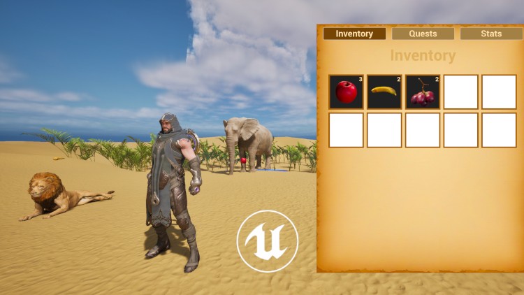 آموزش Unreal Engine 5 Blueprints: موجودی، ماموریت‌ها و آمار شخصیت

