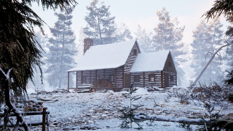آموزش ایجاد محیط‌های برفی در بلندر و آنریل


