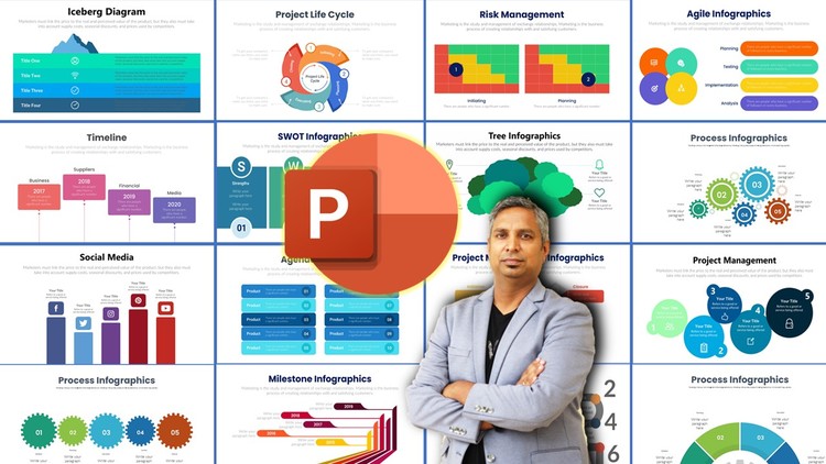 آموزش اینفوگرافیک‌های پاورپوینت برای مدیران پروژه (کسب ۸ PDU)
