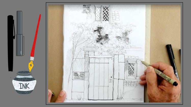 آموزش طراحی با قلم جوهر - راهنمای مبتدیان: مبانی
