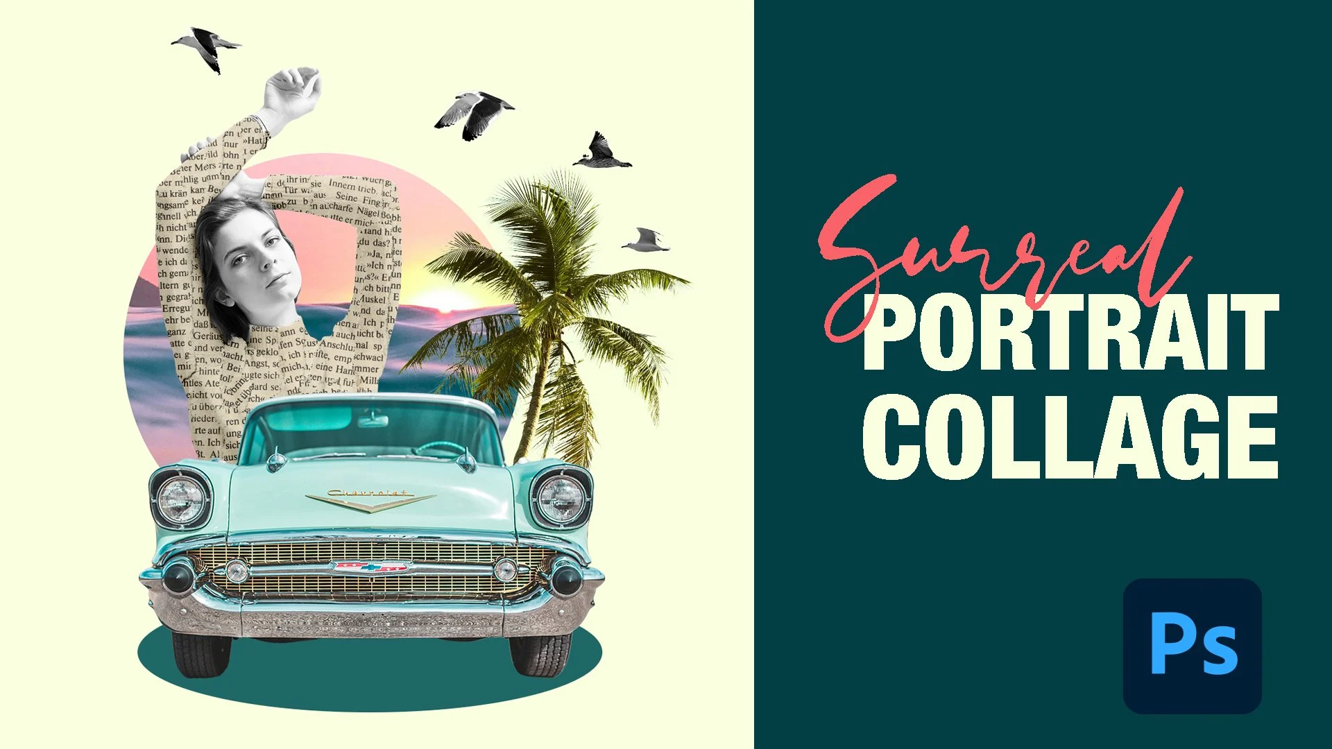 آموزش کلاژ پرتره سورئال در ادوبی فتوشاپ
