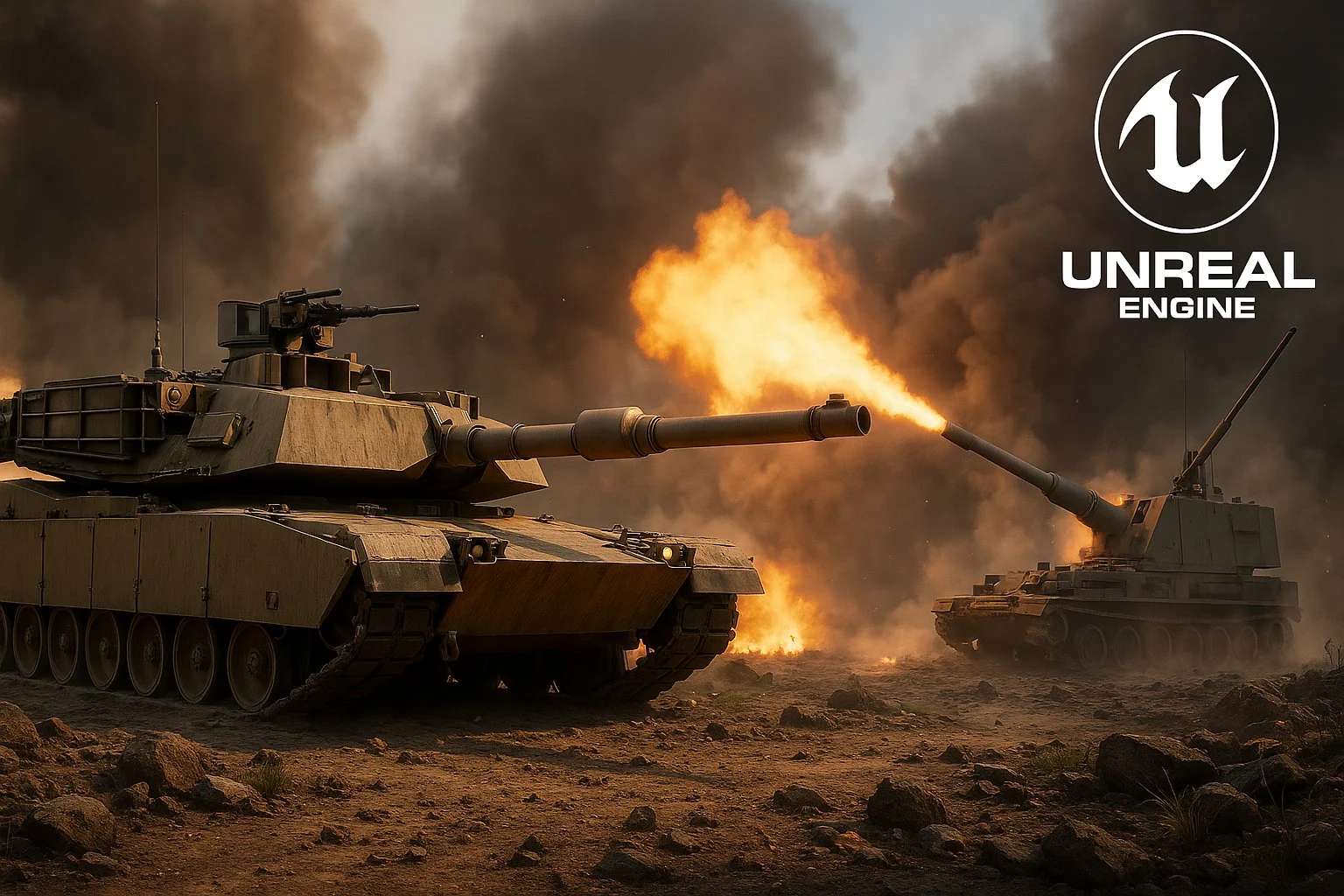 دوره آموزشی ساخت تانک و توپخانه با بلوپرینت آنریل انجین ۵
