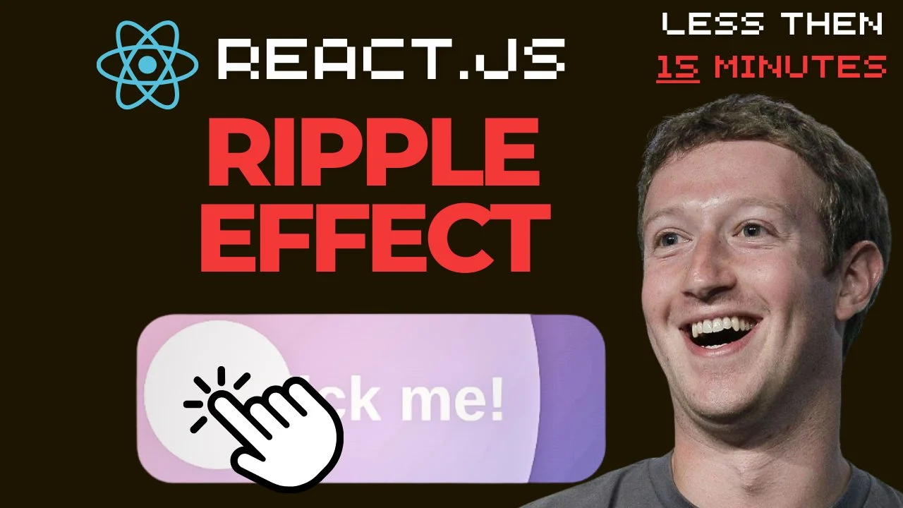 آموزش دکمه افکت موجی ری‌اکت (Ripple Effect) در ۱۵ دقیقه
