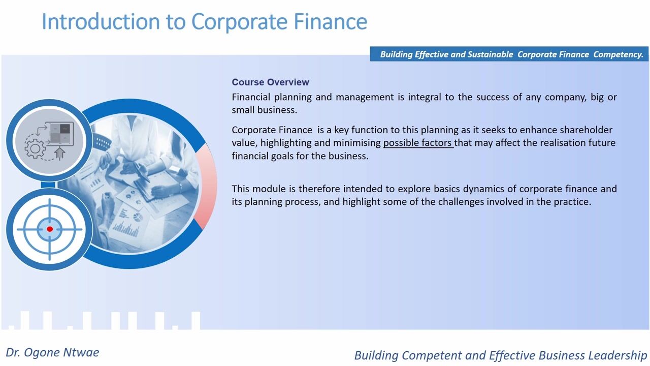 آموزش مقدمه‌ای بر مالیه شرکتی

