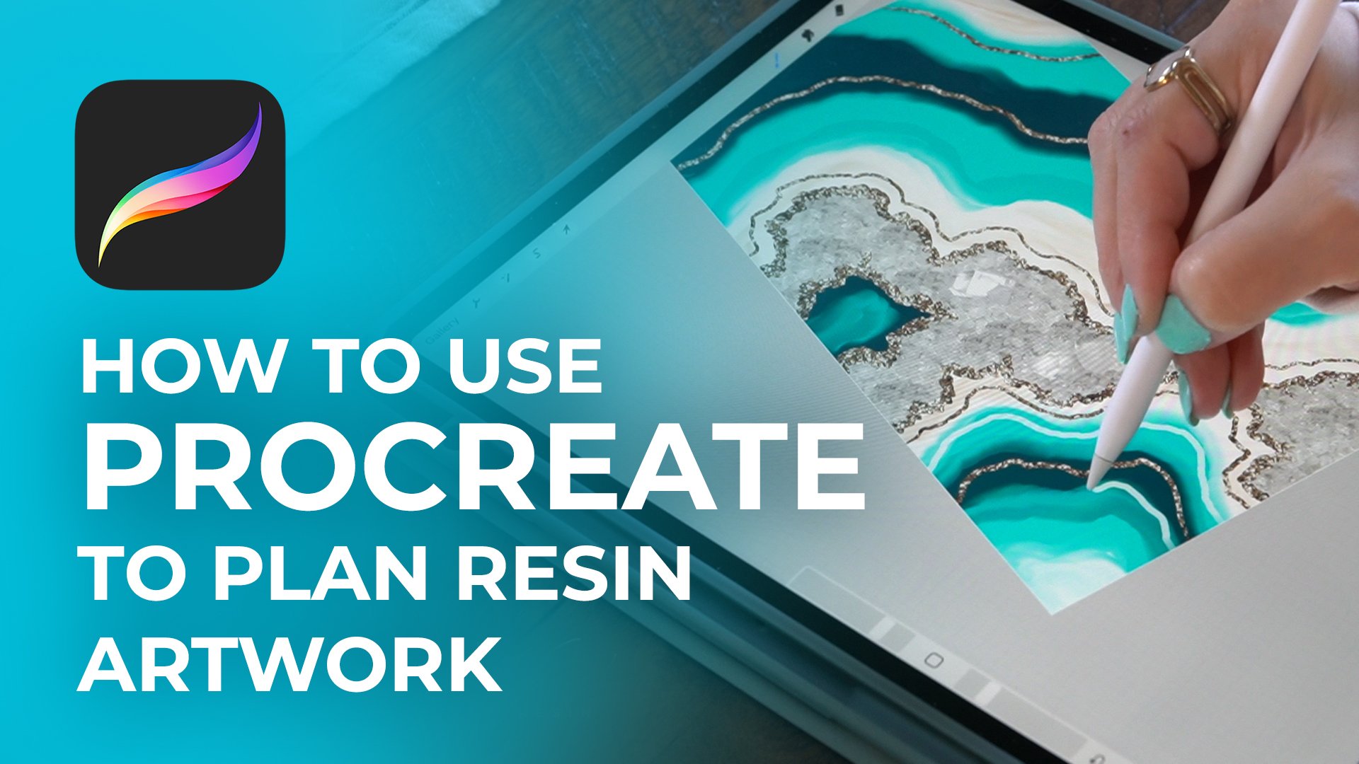 آموزش استفاده از پروکرییت (Procreate) برای طراحی آثار رزینی