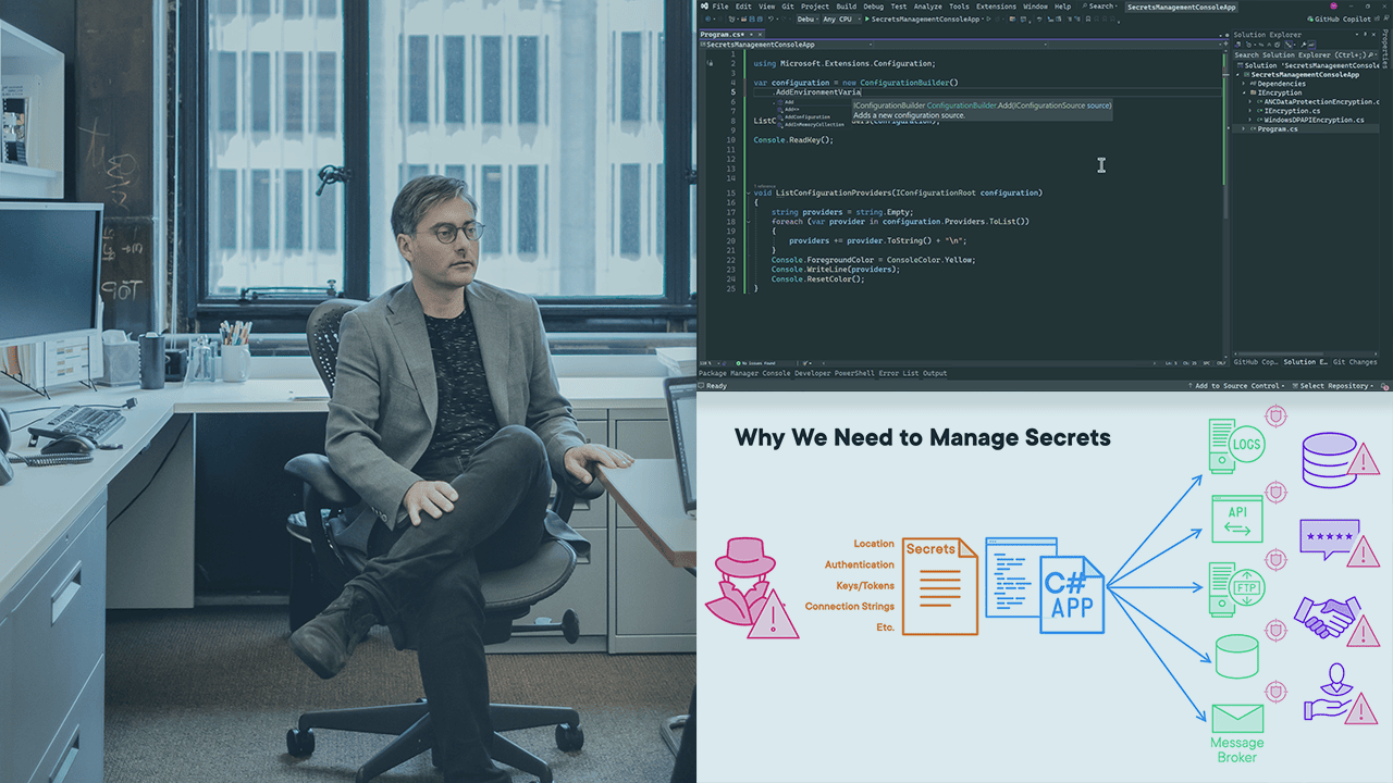 آموزش مدیریت اسرار (Secret Management) برای برنامه‌های C#