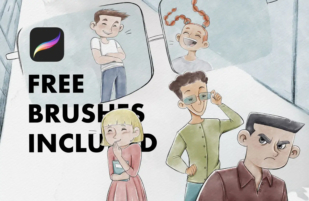 آموزش تصویرسازی کتاب کودک با براش‌های آبرنگ دیجیتال (به همراه براش‌ها!)
