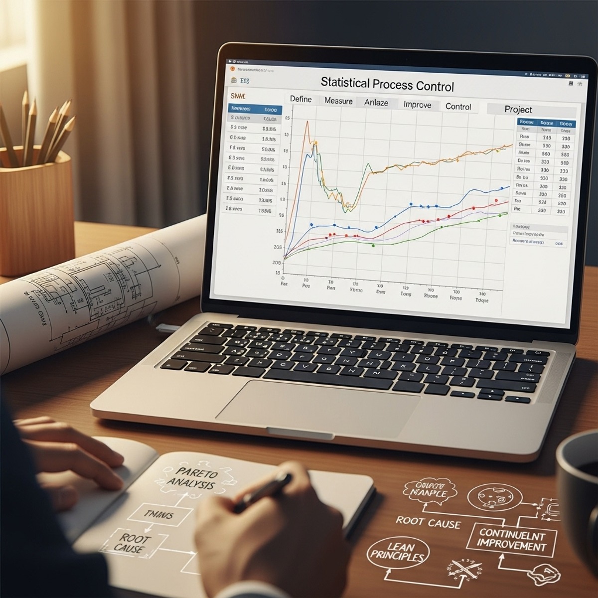 آموزش تسلط بر مدیریت کیفیت: کاربرد SPC، شش سیگما و ناب (Lean)