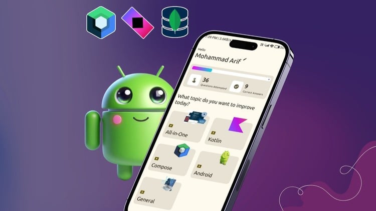 آموزش اپلیکیشن کوییز اندروید فول استک: بک‌اند Ktor و رابط کاربری Jetpack Compose

