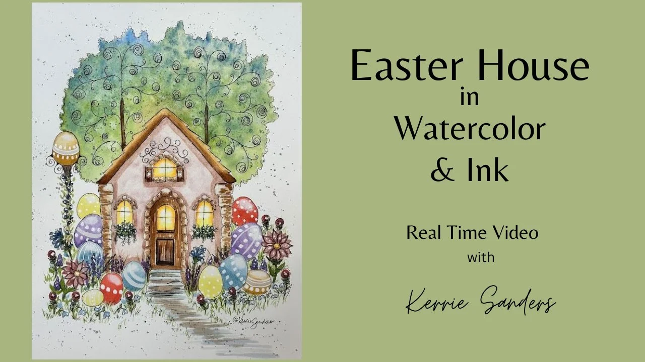 آموزش خانه تخم مرغ عید پاک - نقاشی آبرنگ و طراحی جوهر - هنر آسان با تکنیک‌هایی برای ارتقاء مهارت‌های شما
