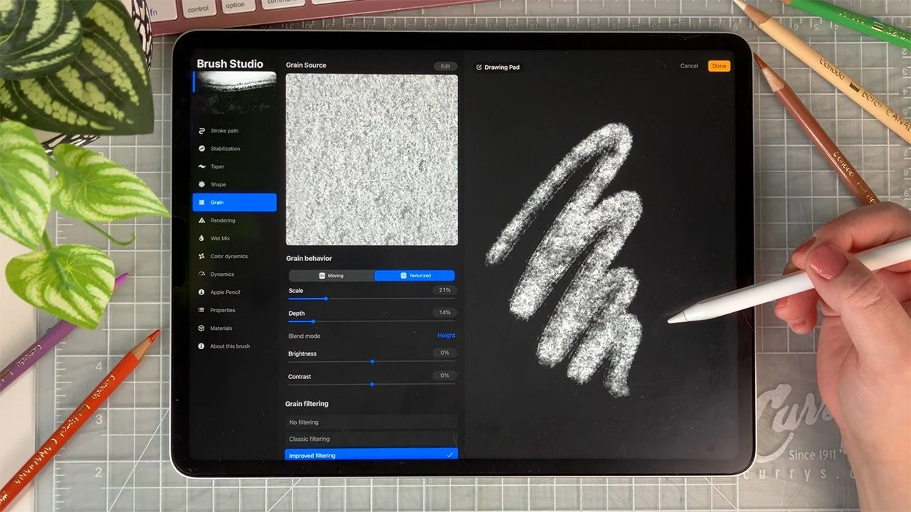آموزش شروعی کوچک: کاوش قلم‌موهای سفارشی در استودیوی قلم‌مو Procreate

