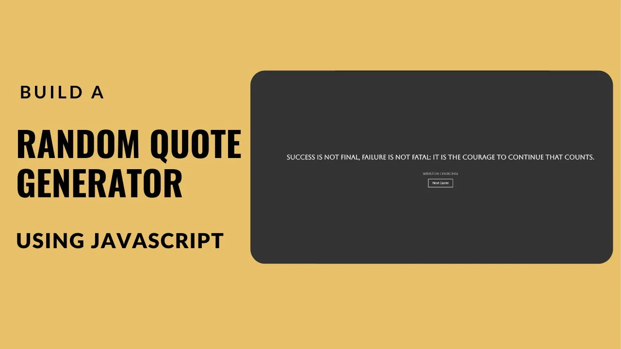 آموزش پروژه JavaScript: یک برنامه ژنراتور نقل قول تصادفی بسازید