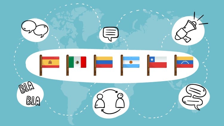 آموزش اسپانیایی ۱-۴: مبتدی، مقدماتی، متوسط و پیشرفته

