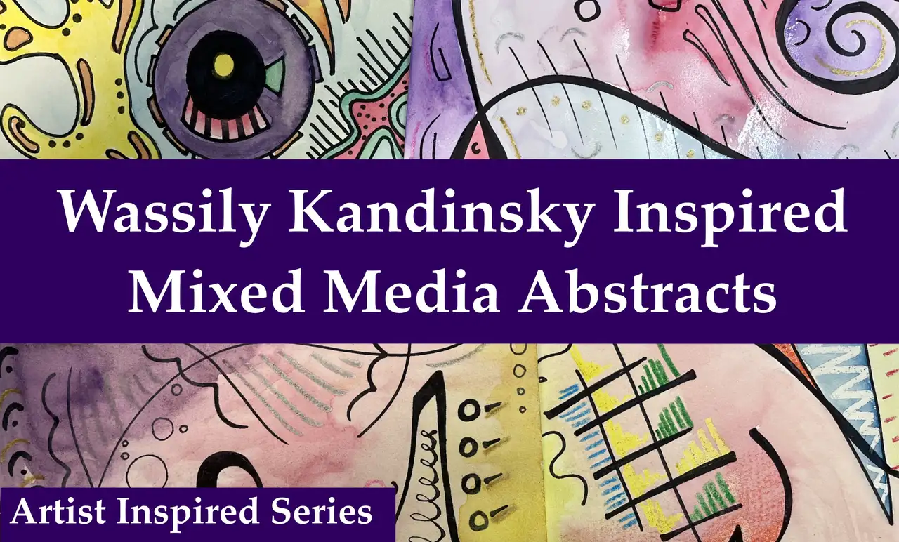 آموزش هنر الهام‌بخش: تکنیک‌های هنر انتزاعی واسily کاندینسکی با رسانه‌های ترکیبی
