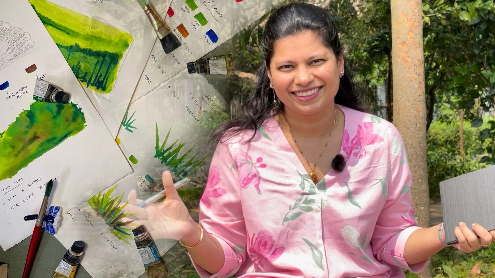 آموزش یادگیری آسان نقاشی منظره با آبرنگ: تسلط بر ۶ عنصر ضروری
